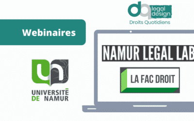 Reprise du Namur Legal Lab avec Droits Quotidiens Legal Design